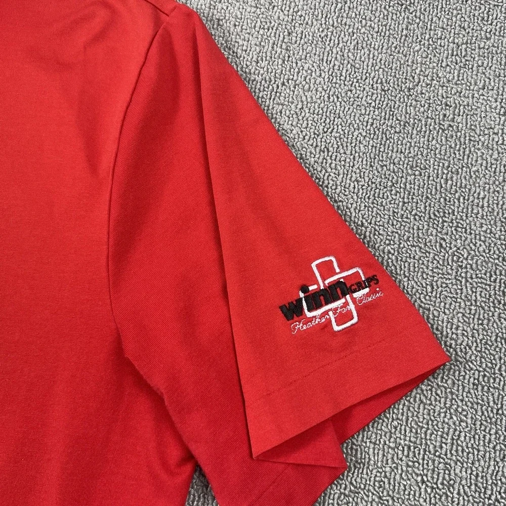 Ralph Lauren Polo Shirt Adult Large Red Big Pony Golf Golfing Casual Preppy Mens